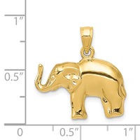 Load image into Gallery viewer, 14k Elephant Pendant

