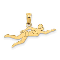 Load image into Gallery viewer, 14k Female Swimmer Charm
