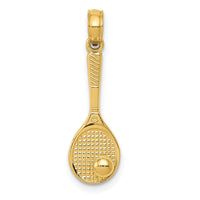 Load image into Gallery viewer, 14k Tennis Racquet and Ball Charm
