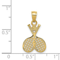Load image into Gallery viewer, 14k Double Tennis Racquet Charm
