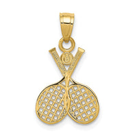 Load image into Gallery viewer, 14k Double Tennis Racquet Charm
