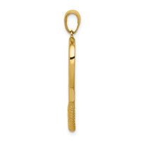 Load image into Gallery viewer, 14k Solid Polished 3-D Tennis Racquet Pendant
