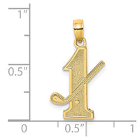 Load image into Gallery viewer, 14k Golf Club and Ball on #1 Charm
