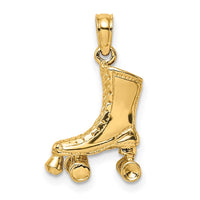 Load image into Gallery viewer, 14k 3-D Roller Skate Charm
