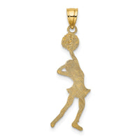 Load image into Gallery viewer, 14k Cheerleader with Hand on Head Charm
