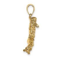Load image into Gallery viewer, 14k 3-D Male Karate Pendant
