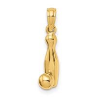Load image into Gallery viewer, 14k 3-D Bowling Pin and Ball Charm
