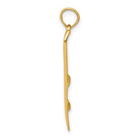 Load image into Gallery viewer, 14k 3-D Snow Skis Pendant
