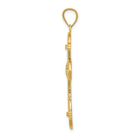 Load image into Gallery viewer, 14k Budded Cross Pendant
