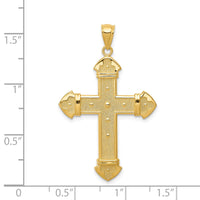 Load image into Gallery viewer, 14k Budded Cross Pendant

