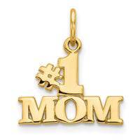 Load image into Gallery viewer, 14k #1 MOM Charm
