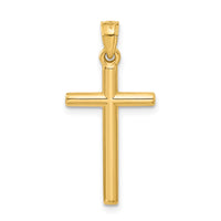 Load image into Gallery viewer, 14k Polished Hollow Cross Pendant
