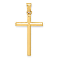 Load image into Gallery viewer, 14k Polished Hollow Cross Pendant
