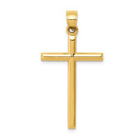 Load image into Gallery viewer, 14k Polished Hollow Cross Pendant
