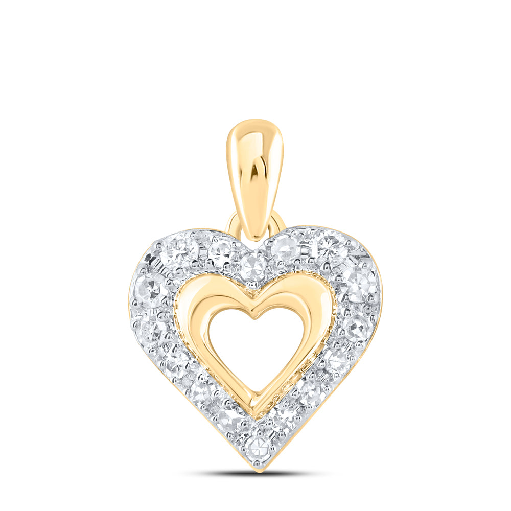 1/20CTW-DIA NK GIFT HEART PENDANT