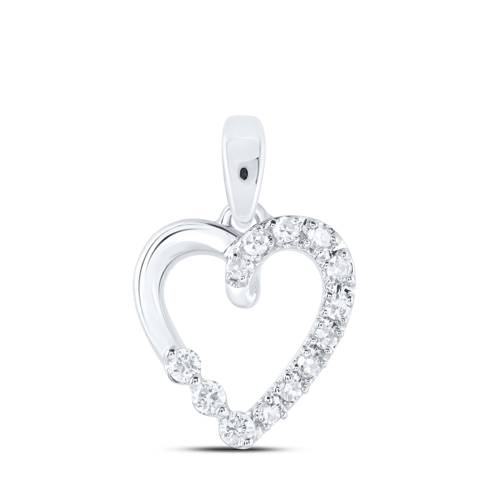 1/20CTW-DIA NK GIFT HEART PENDANT