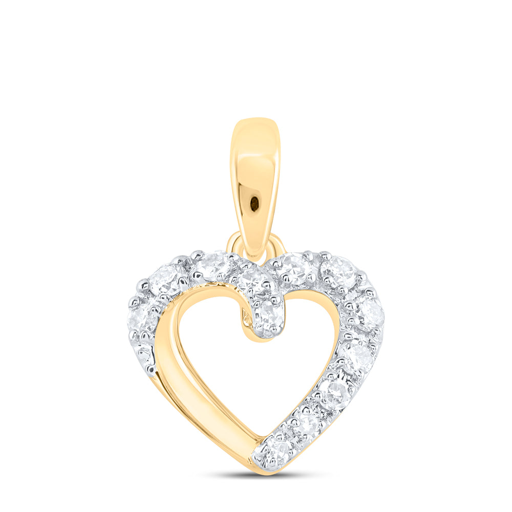 1/20CTW-DIA NK GIFT HEART PENDANT