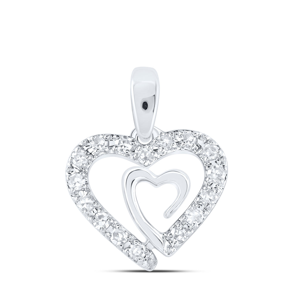 1/20CTW-DIA NK GIFT HEART PENDANT