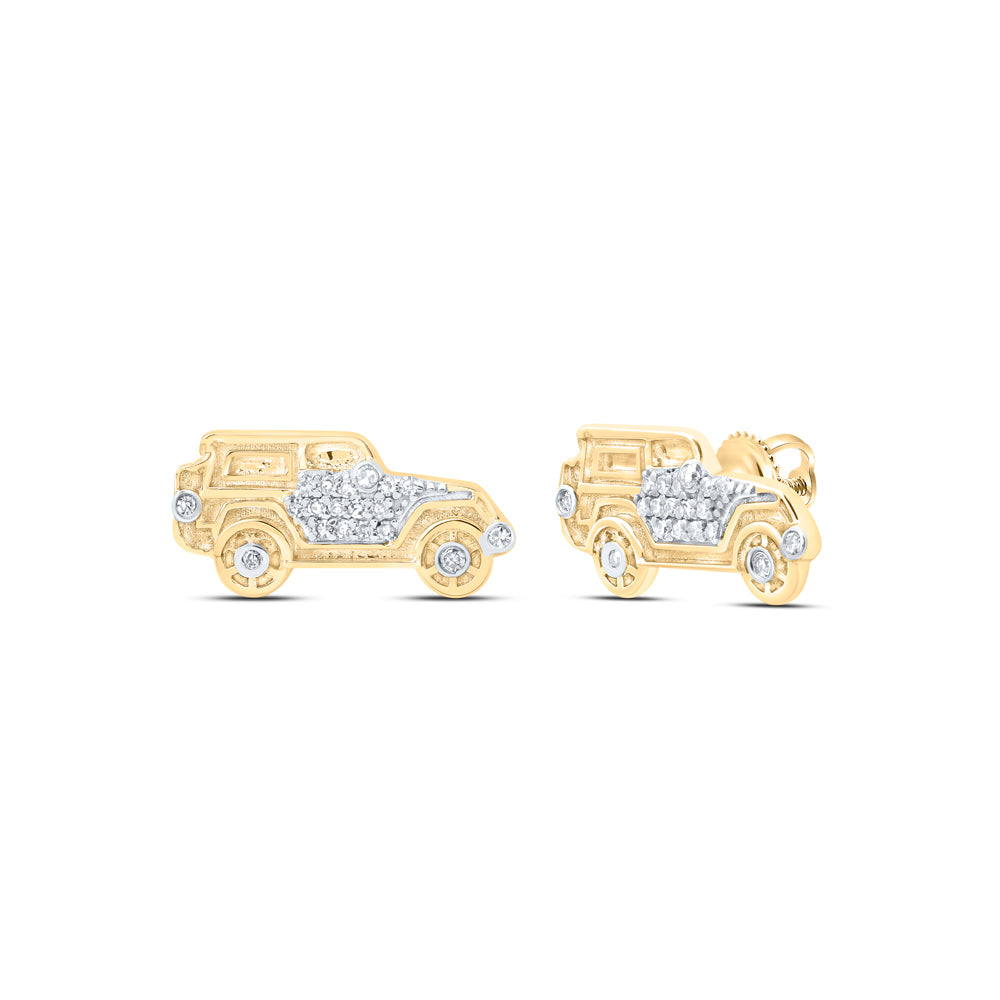 1/10CTW-DIA NK GIFT JEEP EARRINGS
