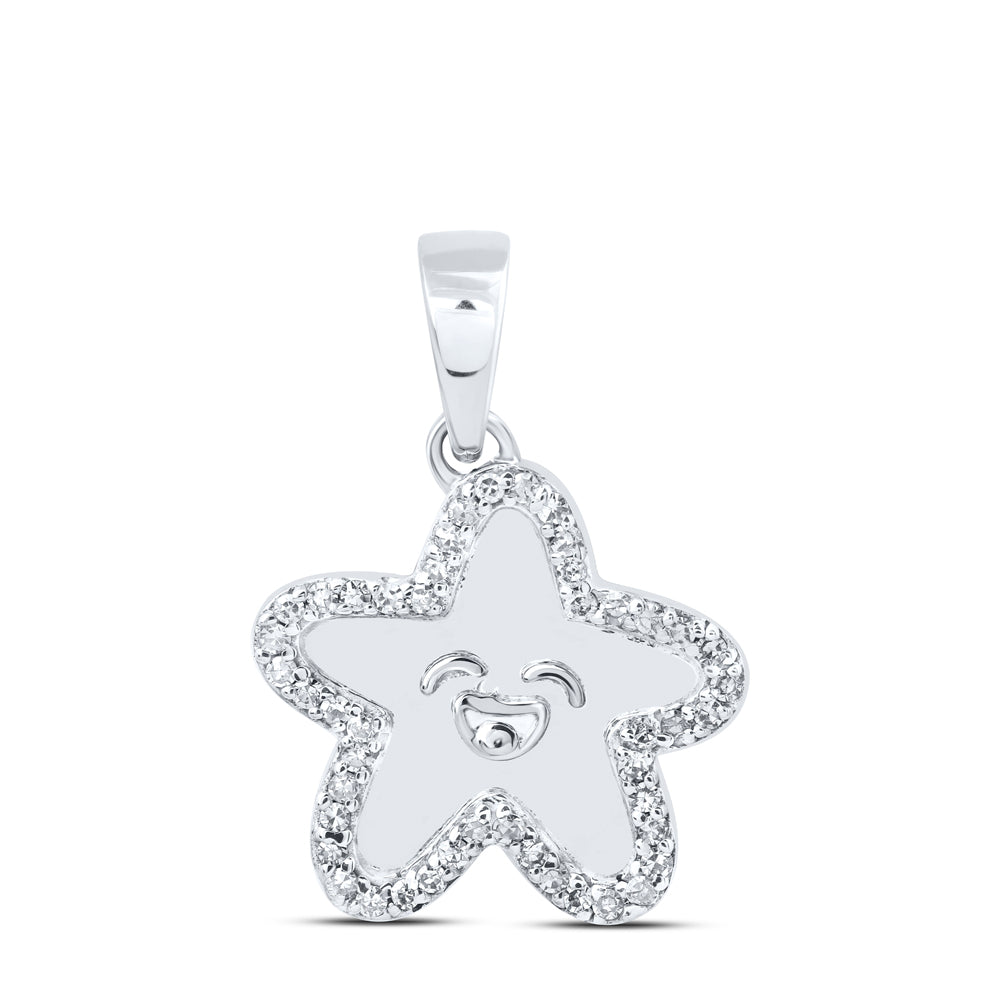 1/10CTW-DIA NK GIFT STAR FISH PENDANT