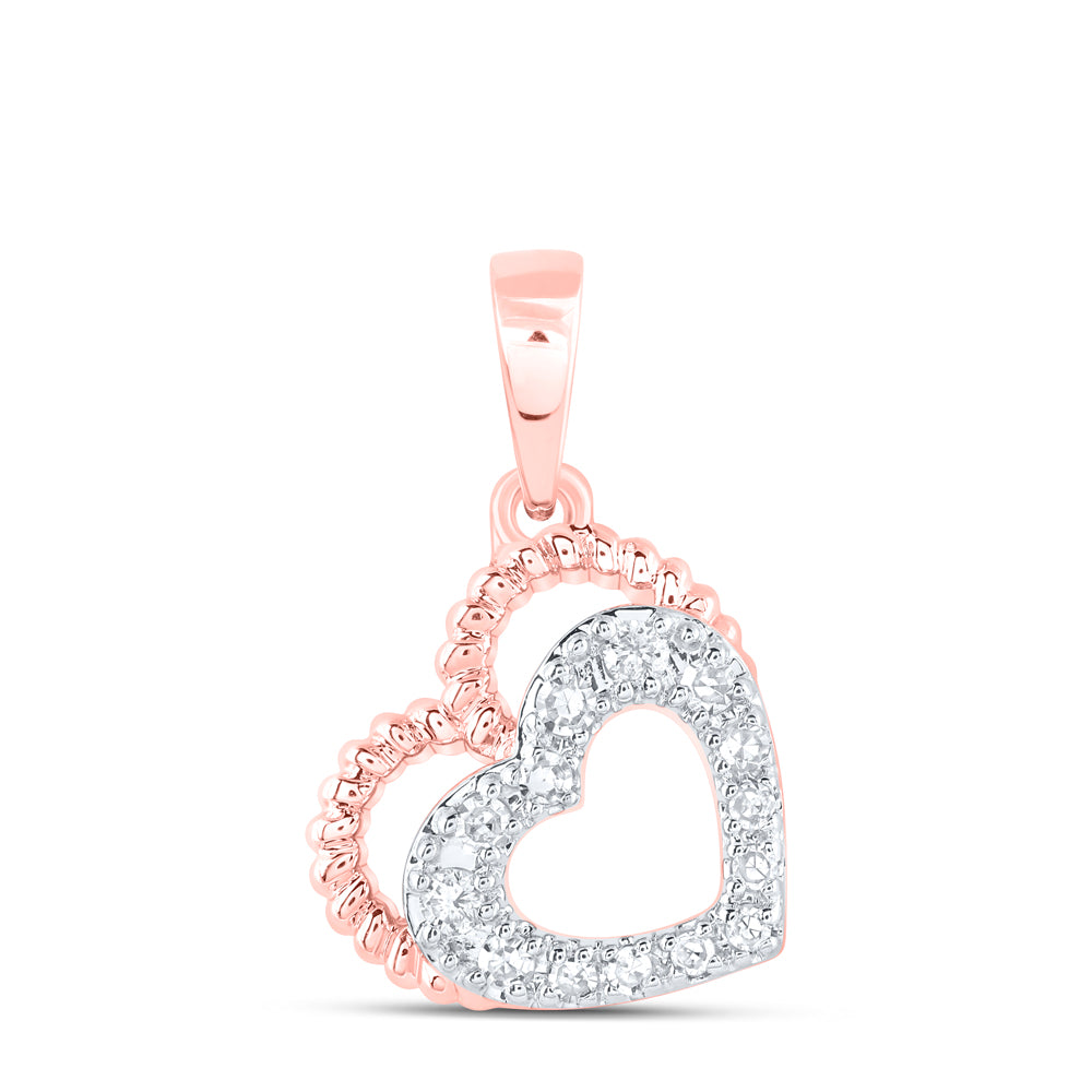 1/20CTW-DIA NK GIFT HEART PENDANT