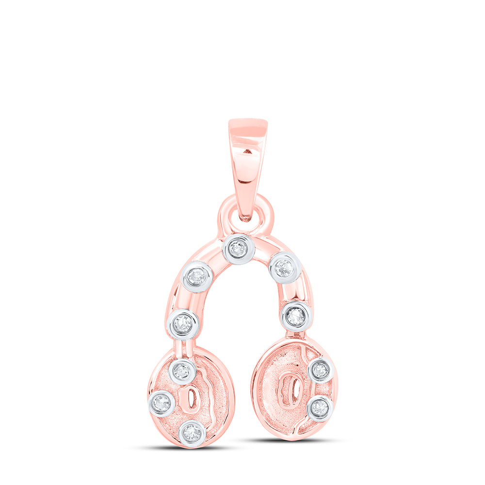 0.03CTW-DIA NK GIFT HEADPHONE PENDANT