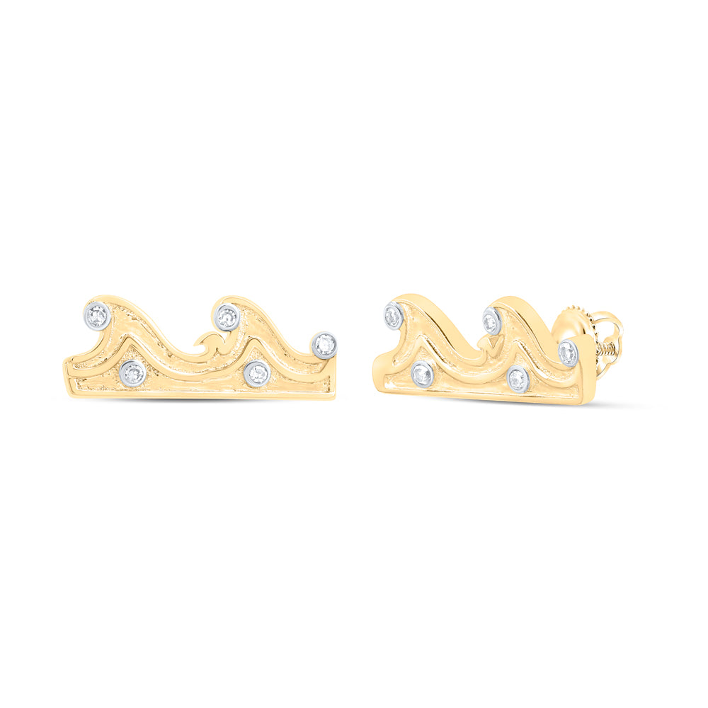 0.02CTW-DIA NK GIFT SEA WAVES EARRINGS