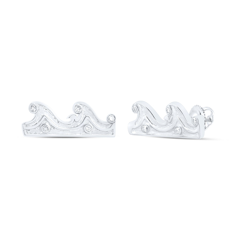 0.02CTW-DIA NK GIFT SEA WAVES EARRINGS