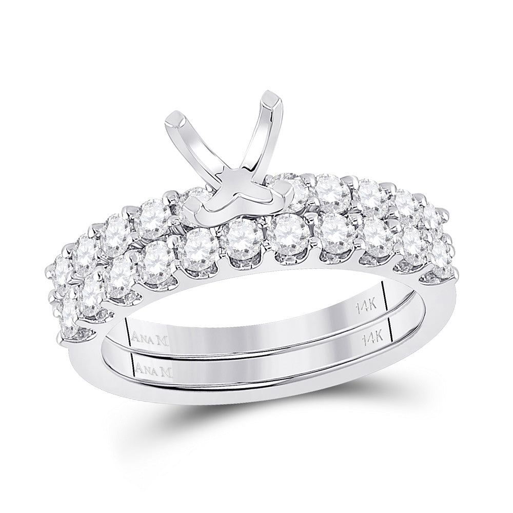 1CTW-DIA ANA M SM 1CT-CEMLD BRIDAL RING