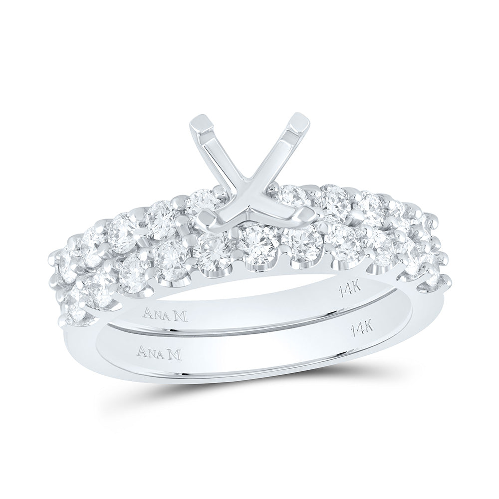 1CTW-DIA ANA M SM 1CT-CEMLD BRIDAL RING