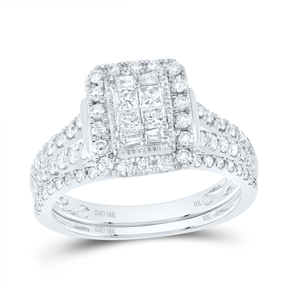 7/8 CTW-DIA NK FASHION BRIDAL SET