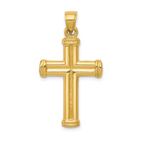 Load image into Gallery viewer, 14k Hollow Cross Pendant
