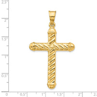 Load image into Gallery viewer, 14k Hollow Cross Pendant
