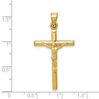 Load image into Gallery viewer, 14k Hollow Crucifix Pendant
