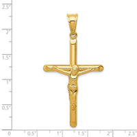 Load image into Gallery viewer, 14k Polished Hollow Crucifix Pendant
