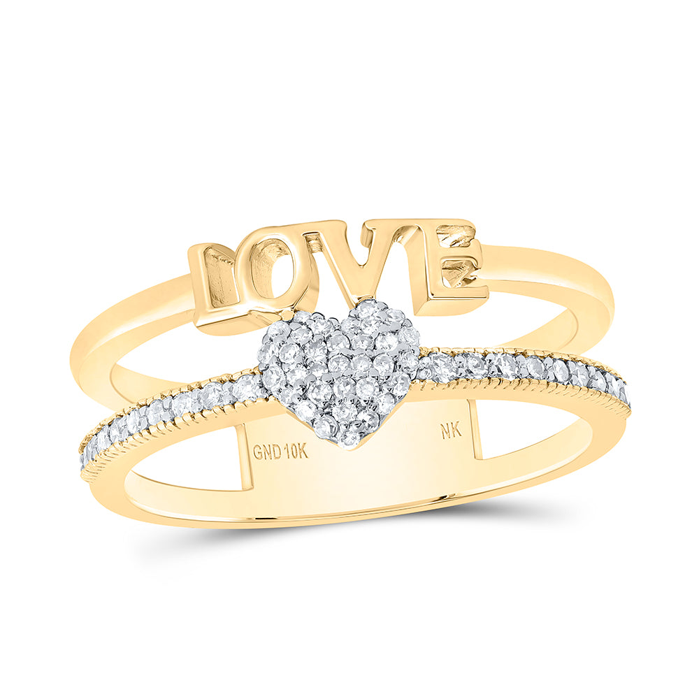 1/5CTW-DIA NK GIFT HEART LOVE RING