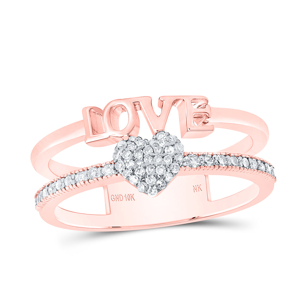 1/5CTW-DIA NK GIFT HEART LOVE RING