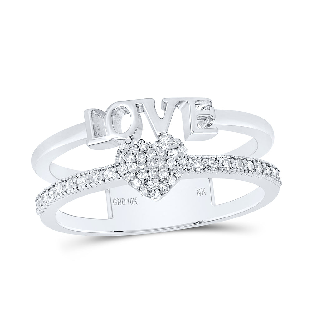 1/5CTW-DIA NK GIFT HEART LOVE RING