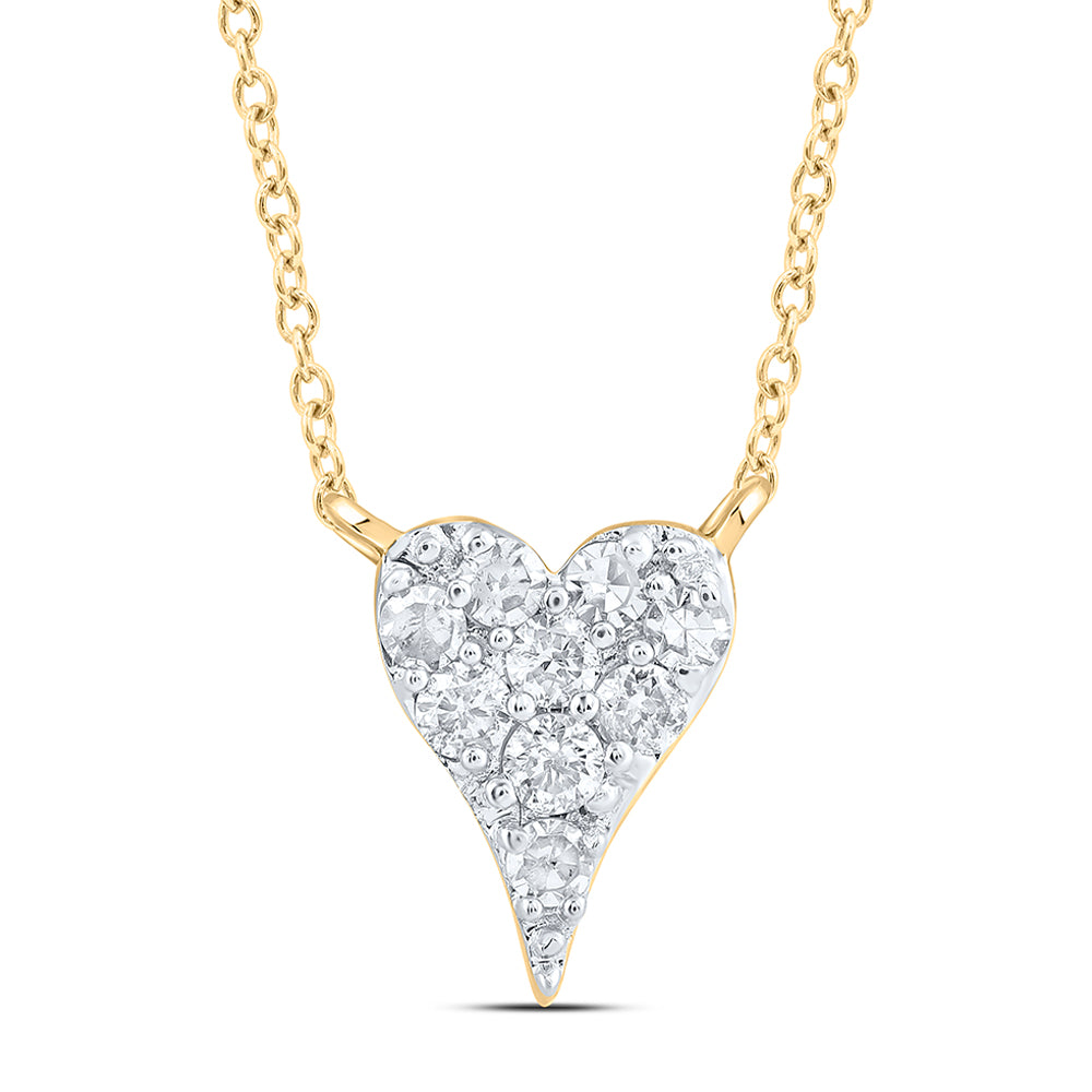 1/20CTW-DIA NK FASHION HEART NECKLACE (18 INCH)