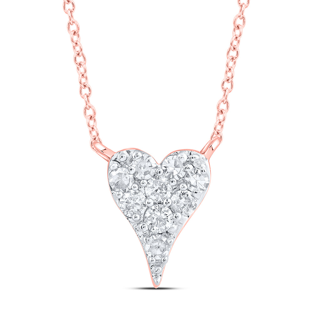 1/20CTW-DIA NK FASHION HEART NECKLACE (18 INCH)