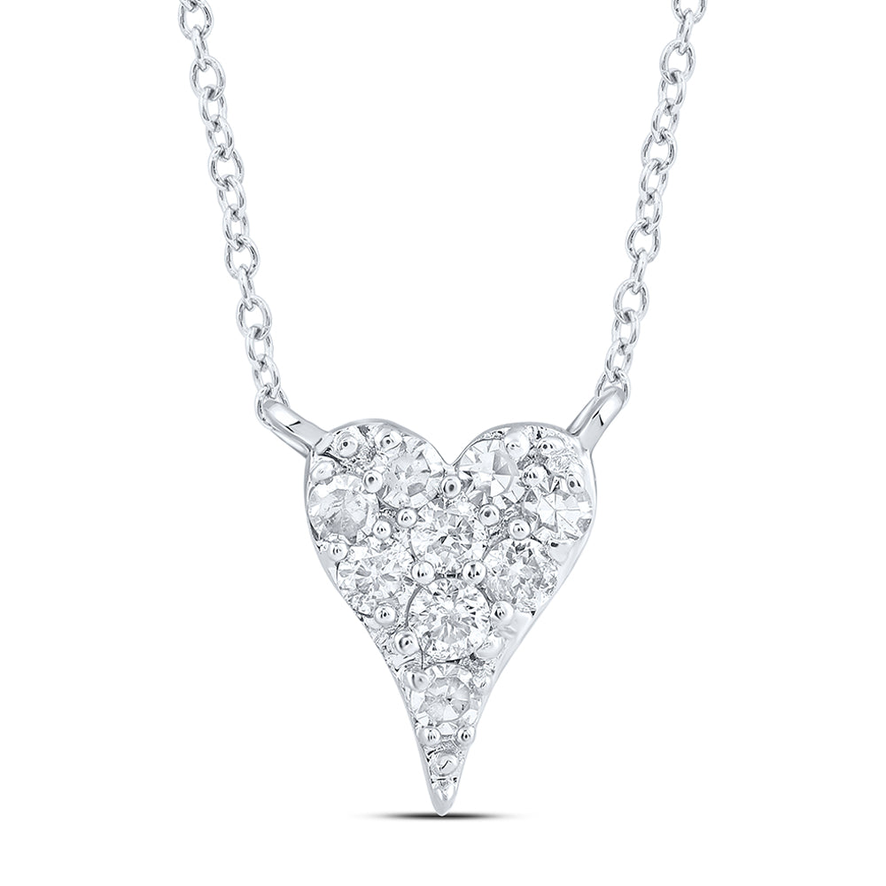 1/20CTW-DIA NK FASHION HEART NECKLACE (18 INCH)
