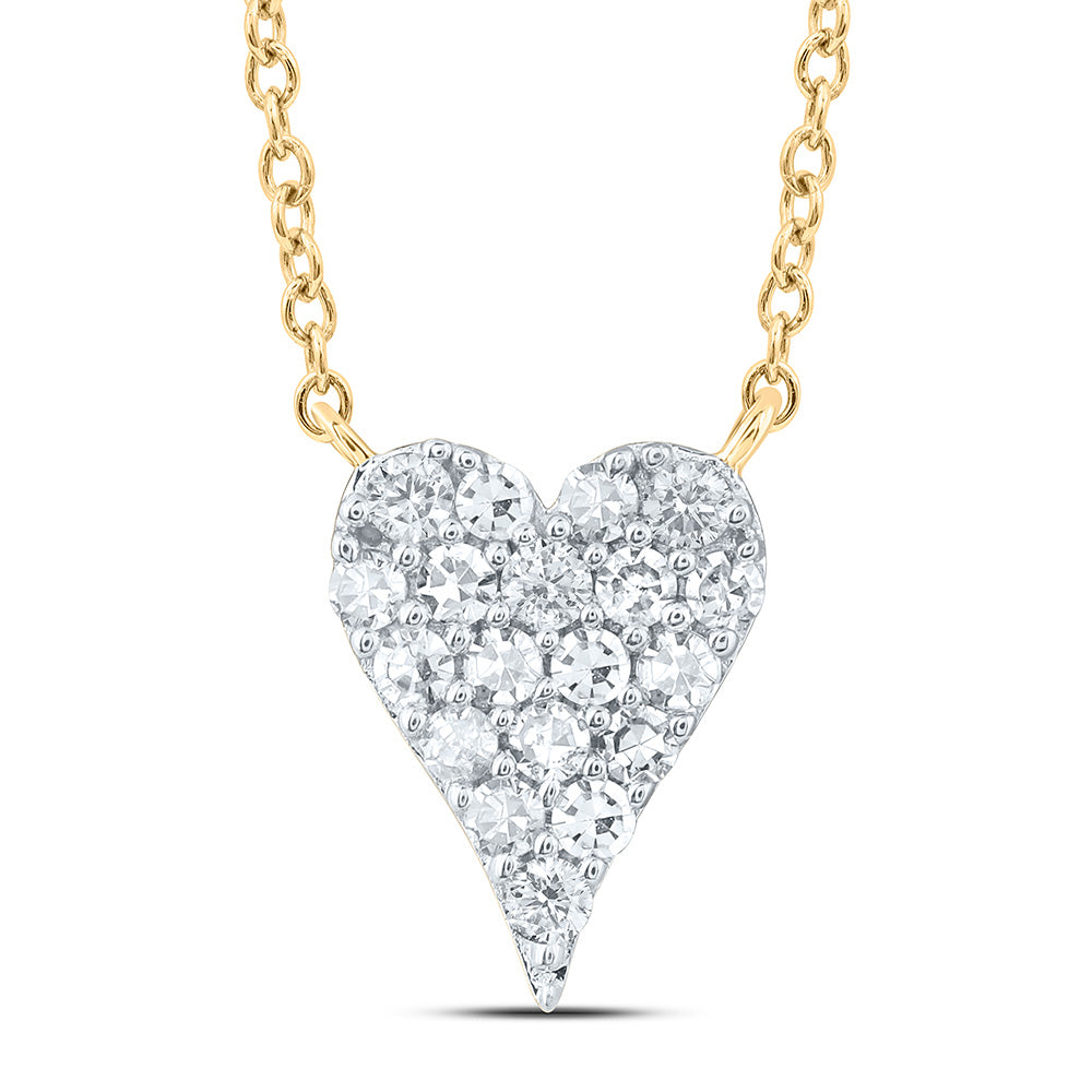 1/10CTW-DIA NK FASHION HEART NECKLACE (18 INCH)