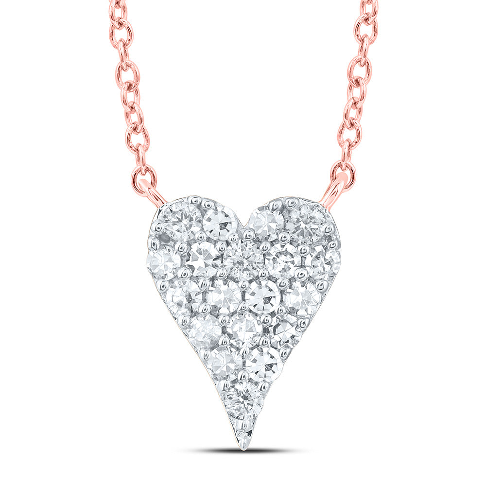 1/10CTW-DIA NK FASHION HEART NECKLACE (18 INCH)
