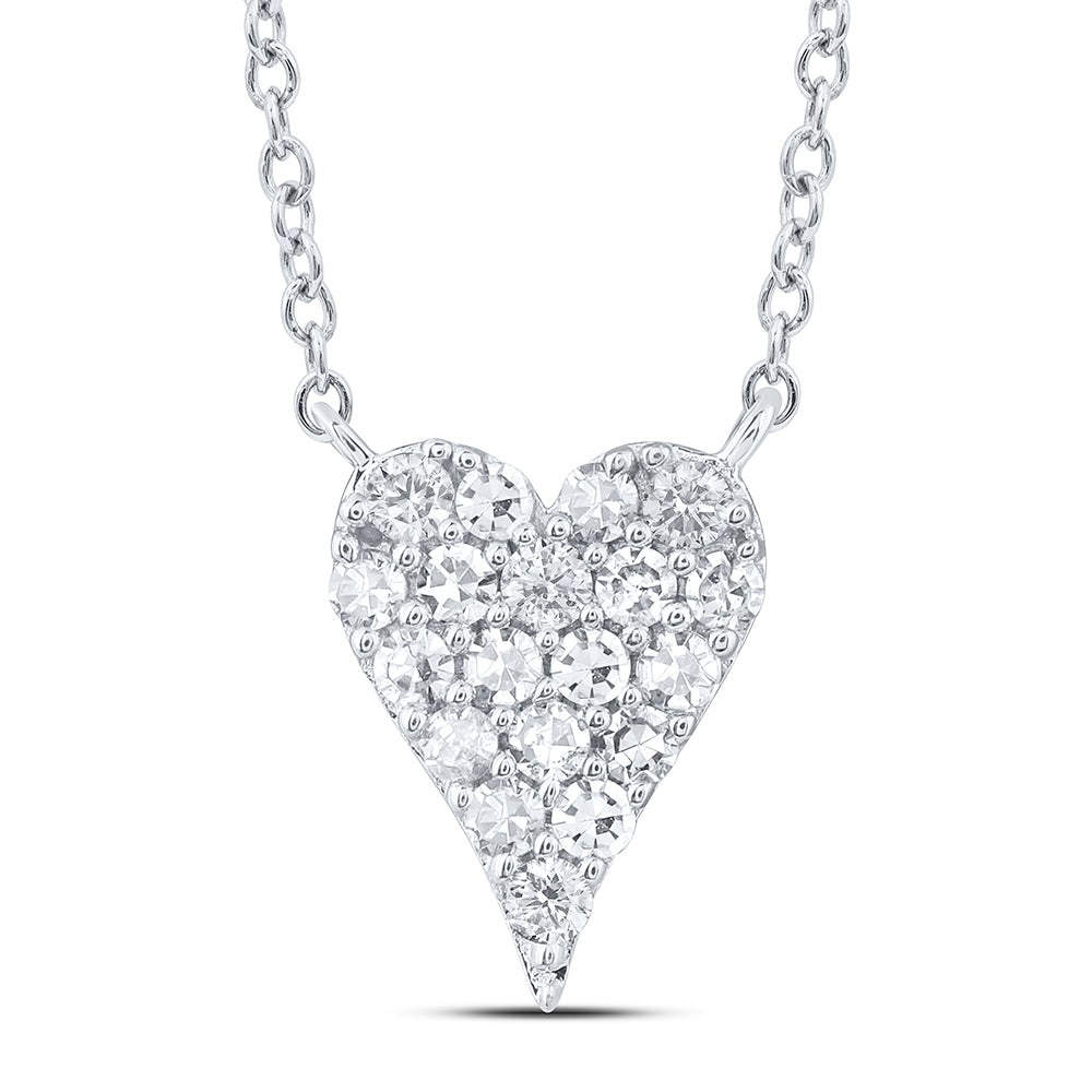 1/10CTW-DIA NK FASHION HEART NECKLACE (18 INCH)