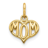 Load image into Gallery viewer, 14k MOM Heart Charm

