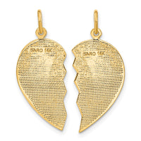 Load image into Gallery viewer, 14k BEST FRIEND Diamond-cut 2-piece Charm
