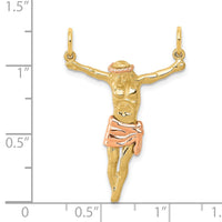 Load image into Gallery viewer, 14k Two-tone Rose Corpus Pendant

