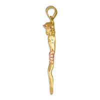 Load image into Gallery viewer, 14k Two-tone Rose Corpus Pendant
