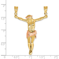 Load image into Gallery viewer, 14k Two-tone Rose Corpus Pendant
