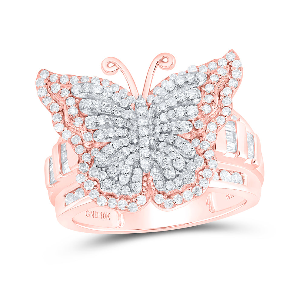1 1/4CTW-DIA NK FASHION BUTTERFLY RING